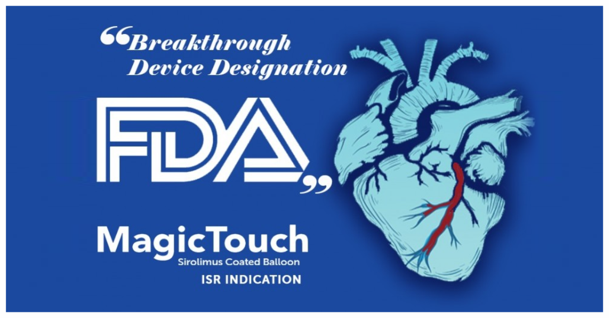 Concept Medical Inc. Granted ‘Breakthrough Device Designation’ From FDA for Its MagicTouch Sirolimus Coated Balloon.