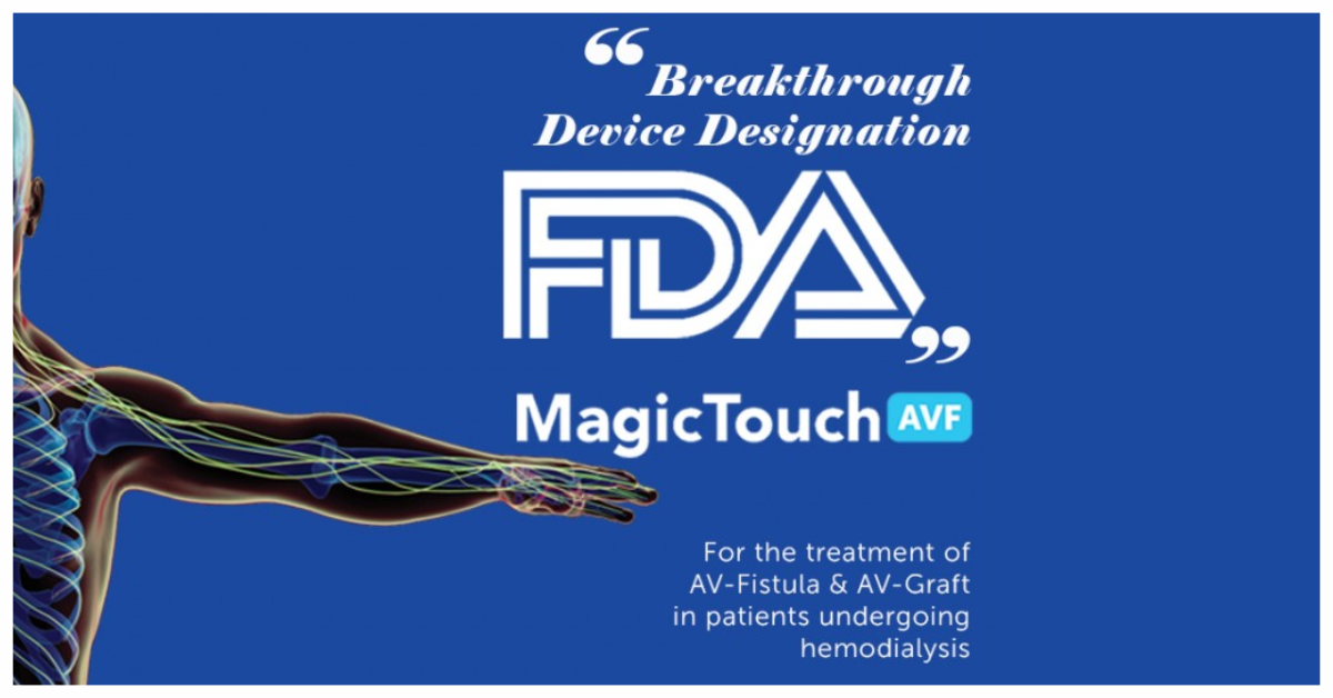 Concept Medical Inc. Granted ‘Breakthrough Device Designation’ From the FDA for Its MagicTouch AVF Sirolimus Coated Balloon